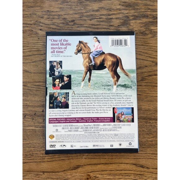 National Velvet DVD 1944 Drama Film Mickey Rooney Elizabeth Taylor Pre-Owned - Picture 2 of 4